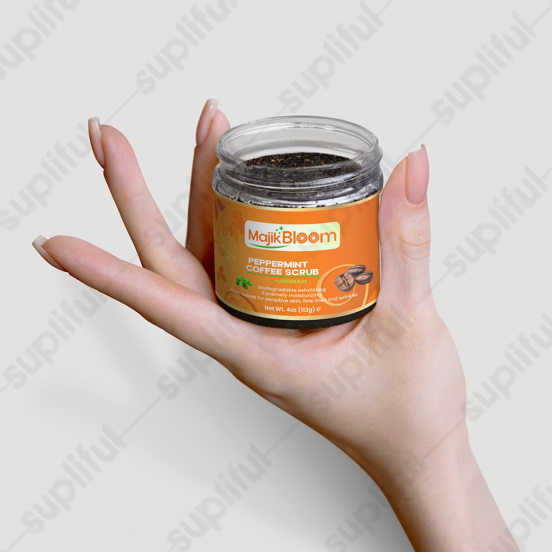 Peppermint Coffee Scrub